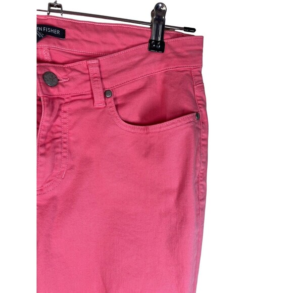 Eileen Fisher Jeans Women's Size 6 Salmon Organic Cotton 5-Pocket Pants - Picture 4 of 13